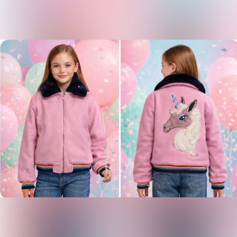 Billieblush Pink Kids Jacket. Bought in Paris France....SIZE 12